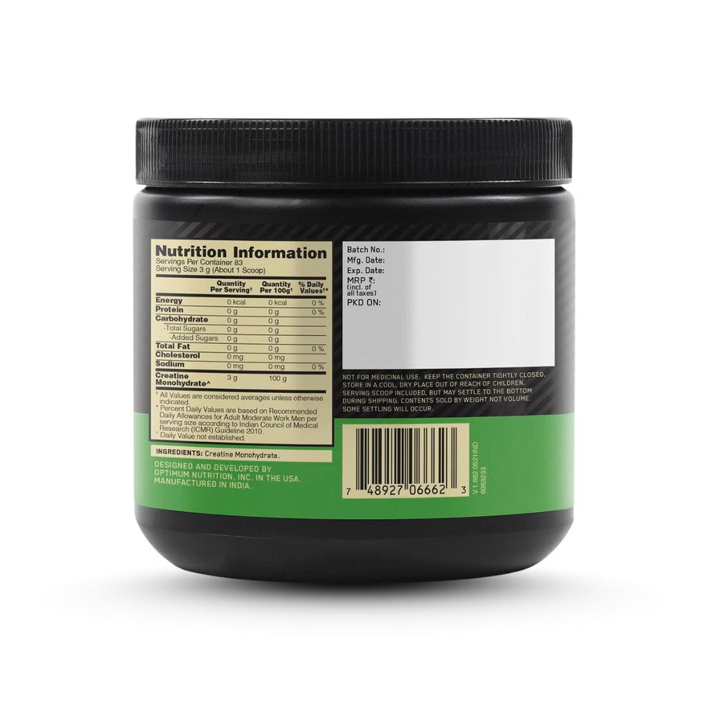 Optimum Nutrition Micronized Creatine Powder 250 Gram