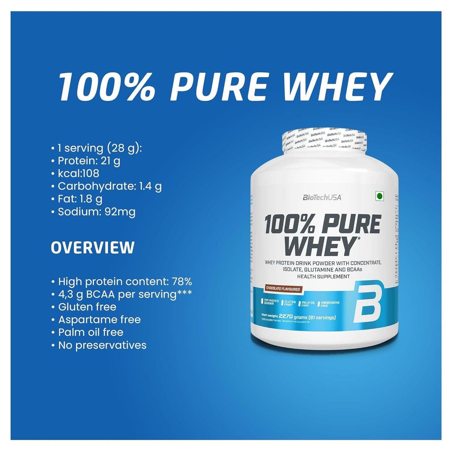 BiotechUSA 100% Pure Whey