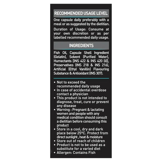 Muscle Blaze Omega 3 Fish Oil | EPA & DHA Wellness Support