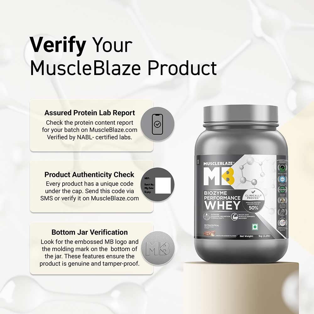 Muscle Blaze Biozyme Performance Whey Chocolate Hazelnut