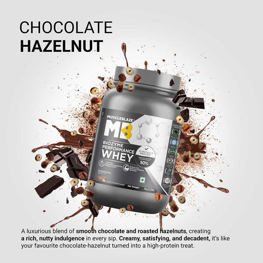 Muscle Blaze Biozyme Performance Whey Chocolate Hazelnut