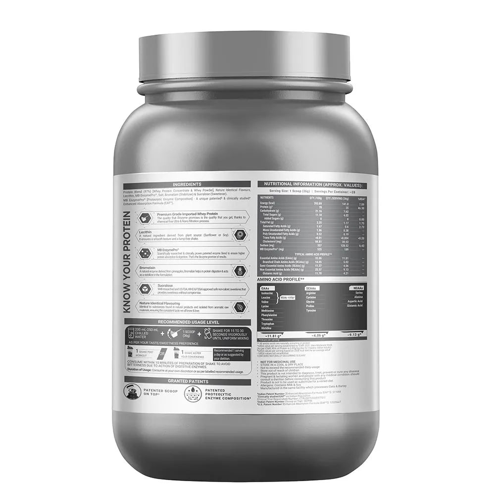 Muscle Blaze Biozyme Performance Whey French Vanilla Creme