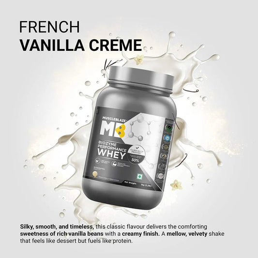 Muscle Blaze Biozyme Performance Whey French Vanilla Creme