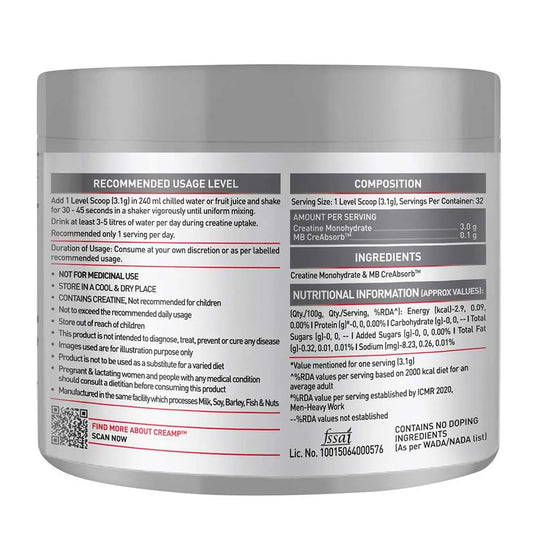 Muscle Blaze Creatine Monohydrate Creamp 100 G