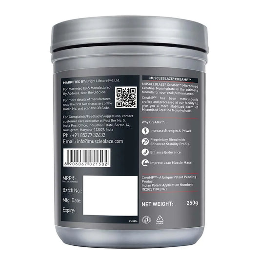 Muscle Blaze Creatine Monohydrate Creamp 250 G