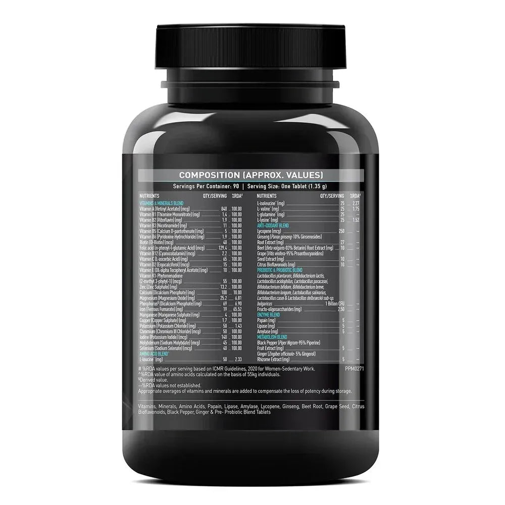 Muscle Blaze MB-VITE Daily Multivitamin | Energy, Immunity & Recovery Support