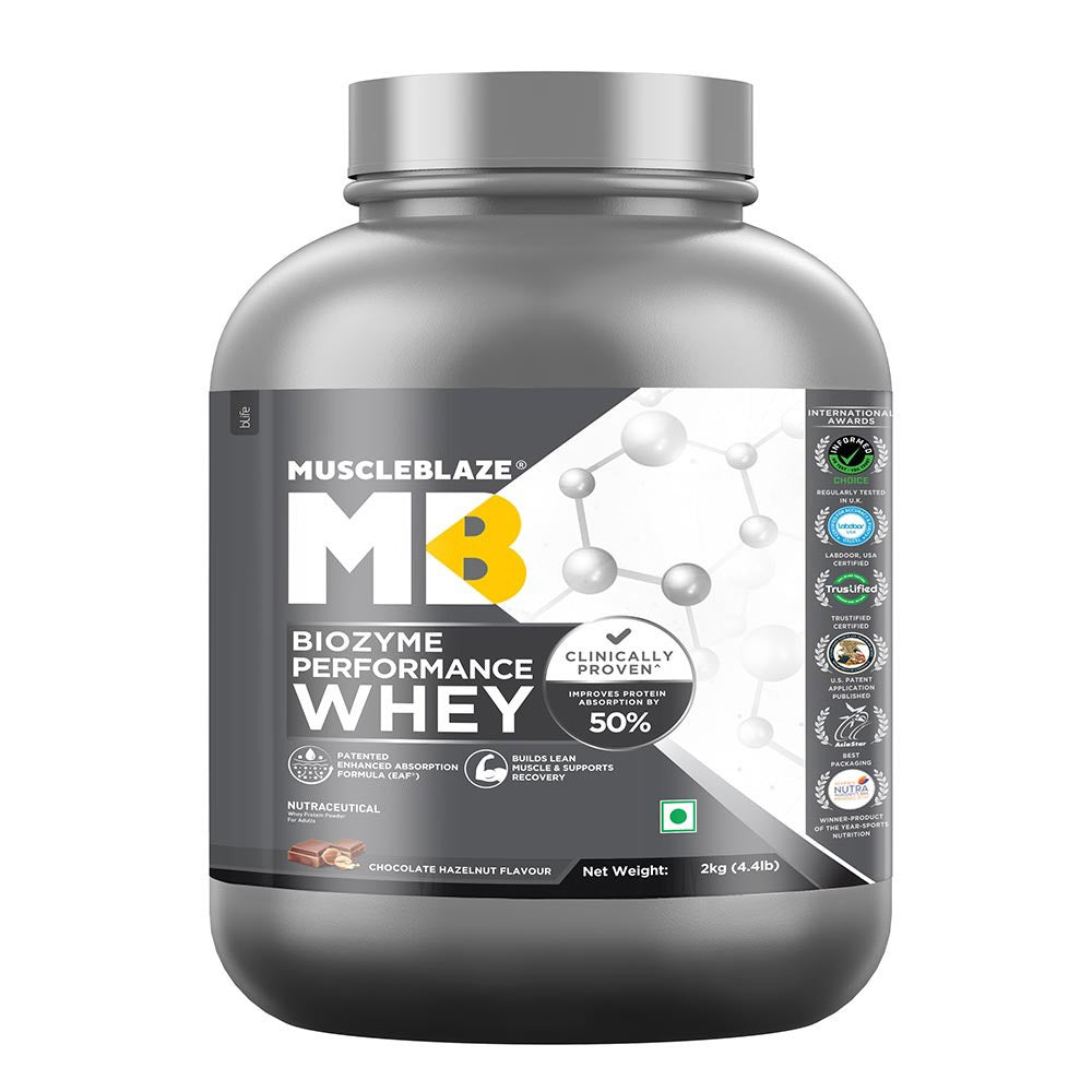 Muscle Blaze Biozyme Performance Whey Chocolate Hazelnut