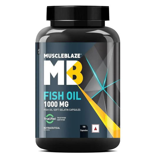 Muscle Blaze Omega 3 Fish Oil | EPA & DHA Wellness Support