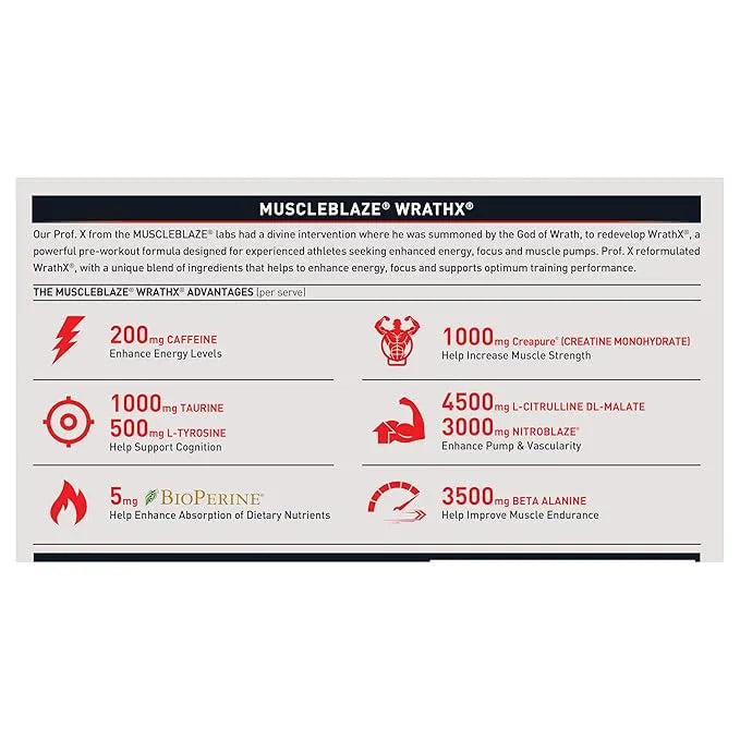 Muscle Blaze Preworkout Wrathx
