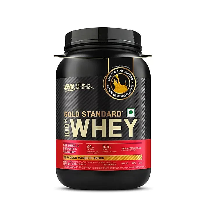 Optimum Nutrition Gold Standard 100% Whey Protein Powder - Alphonso Mango