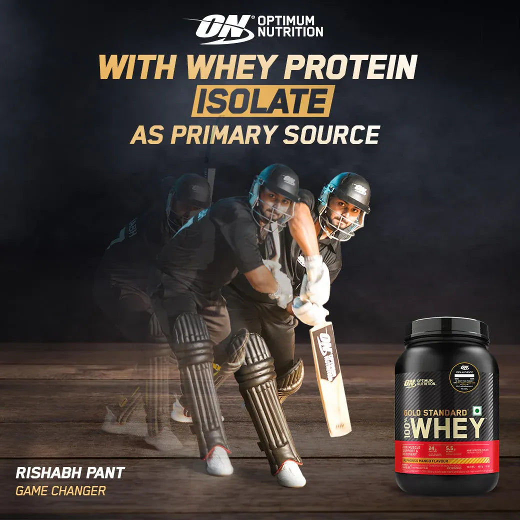 Optimum Nutrition Gold Standard 100% Whey Protein Powder - Alphonso Mango