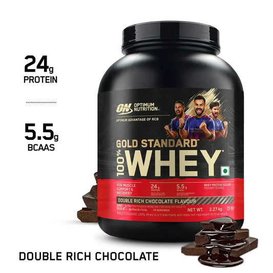 Optimum Nutrition Gold Standard 100% Whey Protein Powder - Double-Rich-chocolate