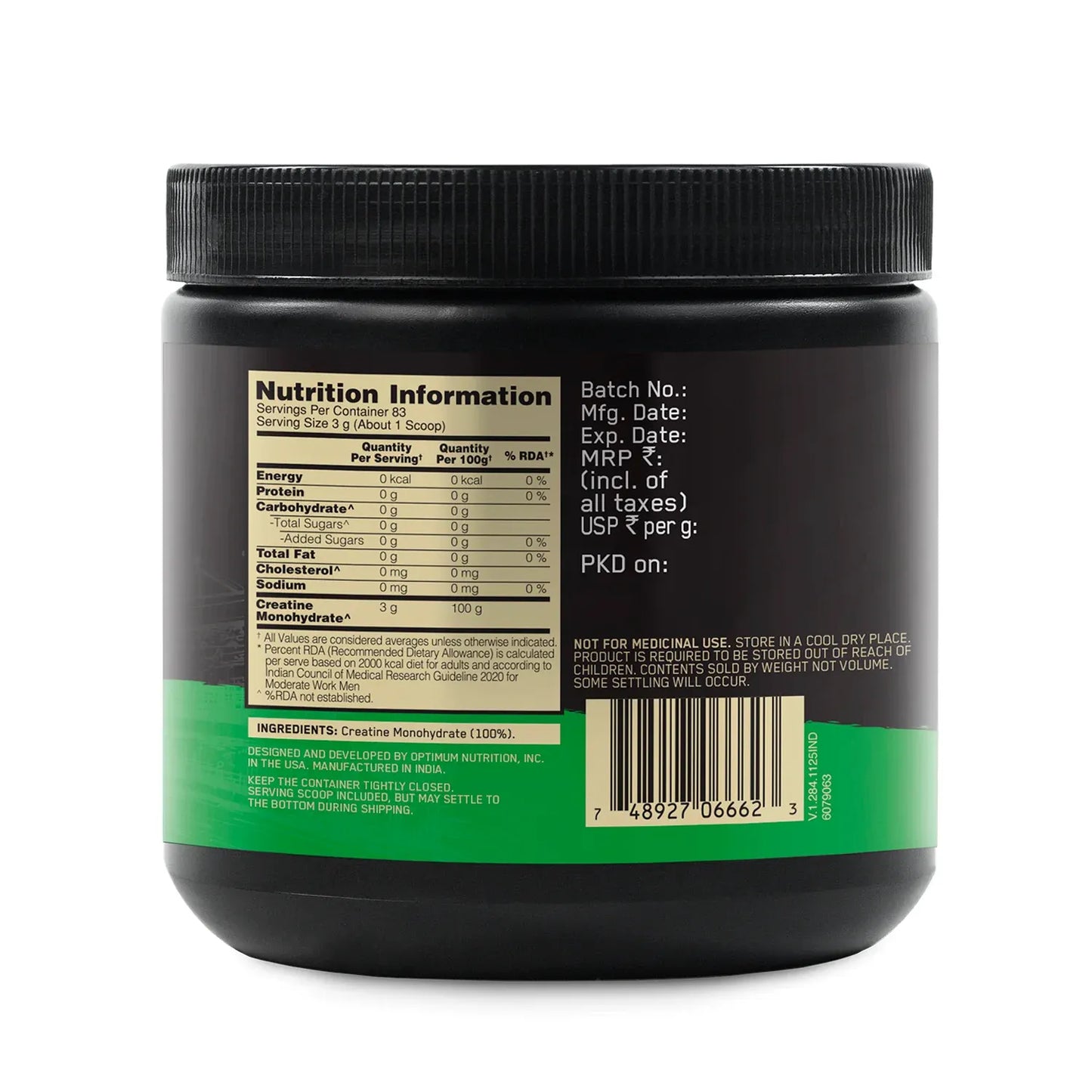 Optimum Nutrition Micronised Creatine Powder