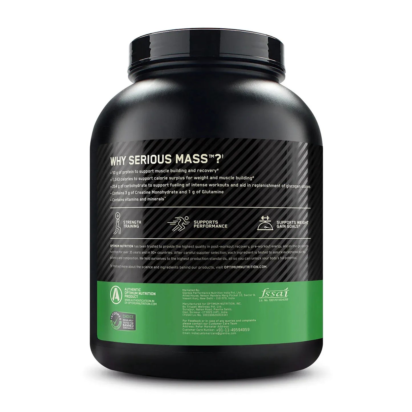 Optimum Nutrition Serious Mass Weight Gainer – Vanilla Flavour