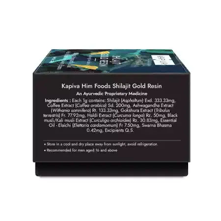 Kapiva Shilajit Gold Resin | Premium Ayurvedic Stamina & Energy Support