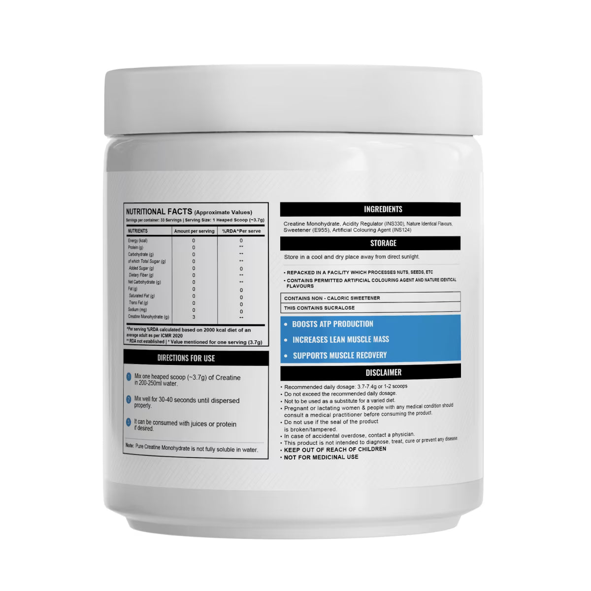 Wellcore Micronised Creatine Monohydrate - Fruit Fusion