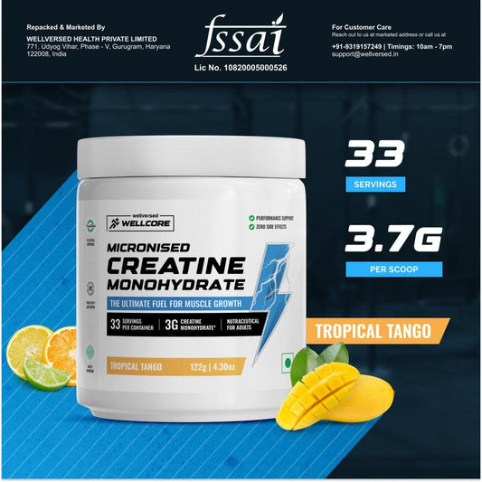 Wellcore Micronised Creatine Monohydrate - Tropical Tango