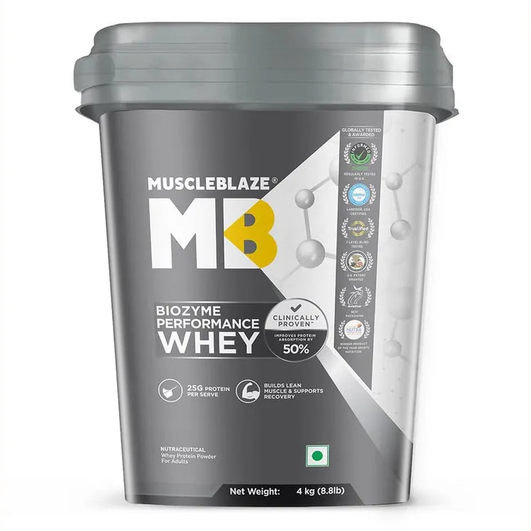 Muscle Blaze Biozyme Performance Whey Blue Tokai Coffee