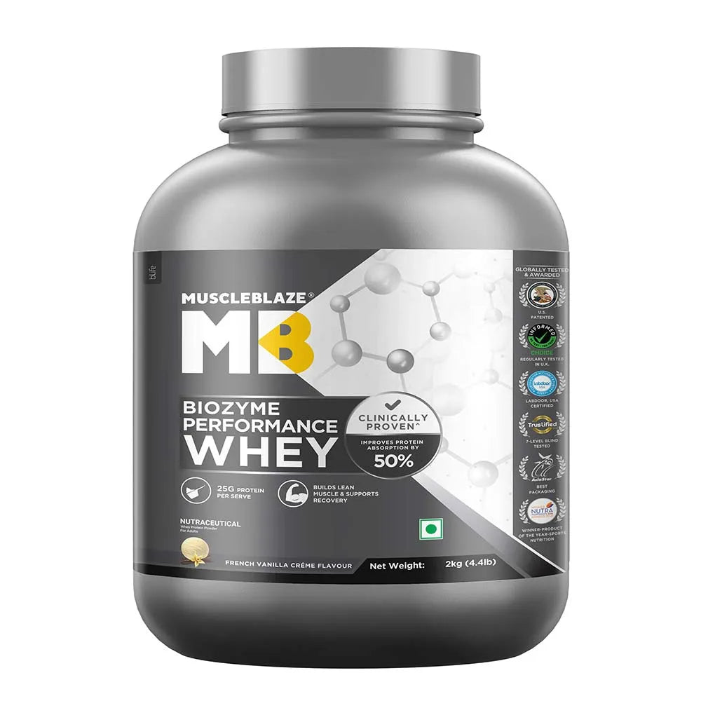 Muscle Blaze Biozyme Performance Whey Blue Tokai Coffee