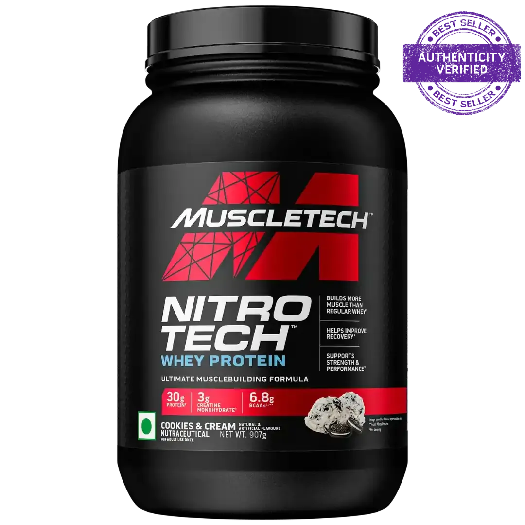 MuscleTech Nitrotech Whey Protein | Muscle Growth & Recovery Support