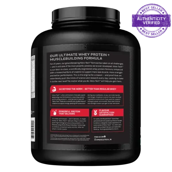 MuscleTech Nitrotech Whey Protein | Muscle Growth & Recovery Support
