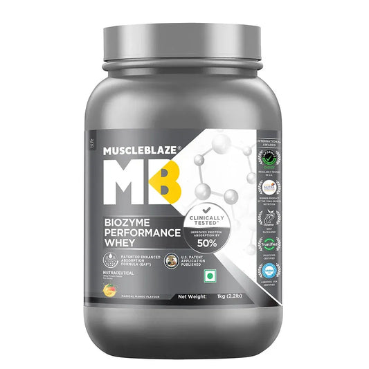 Muscle Blaze Biozyme Performance Whey Blue Tokai Coffee