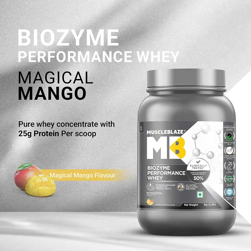 Muscle Blaze Biozyme Performance Whey Magical Mango