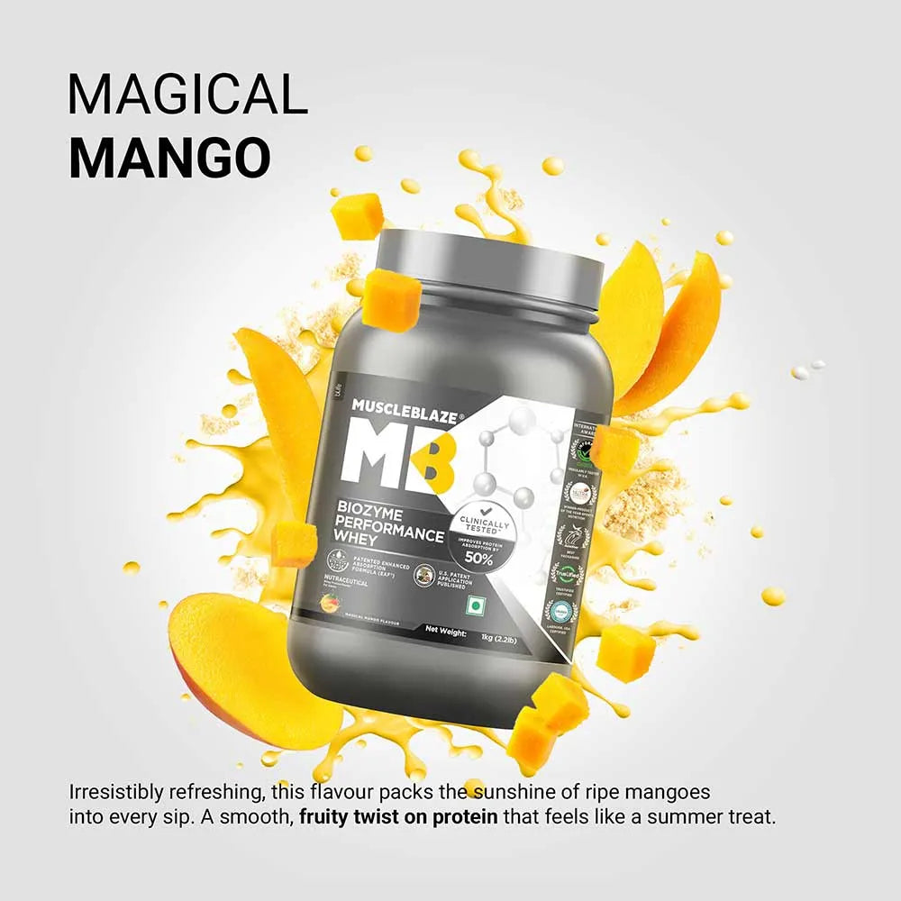Muscle Blaze Biozyme Performance Whey Magical Mango